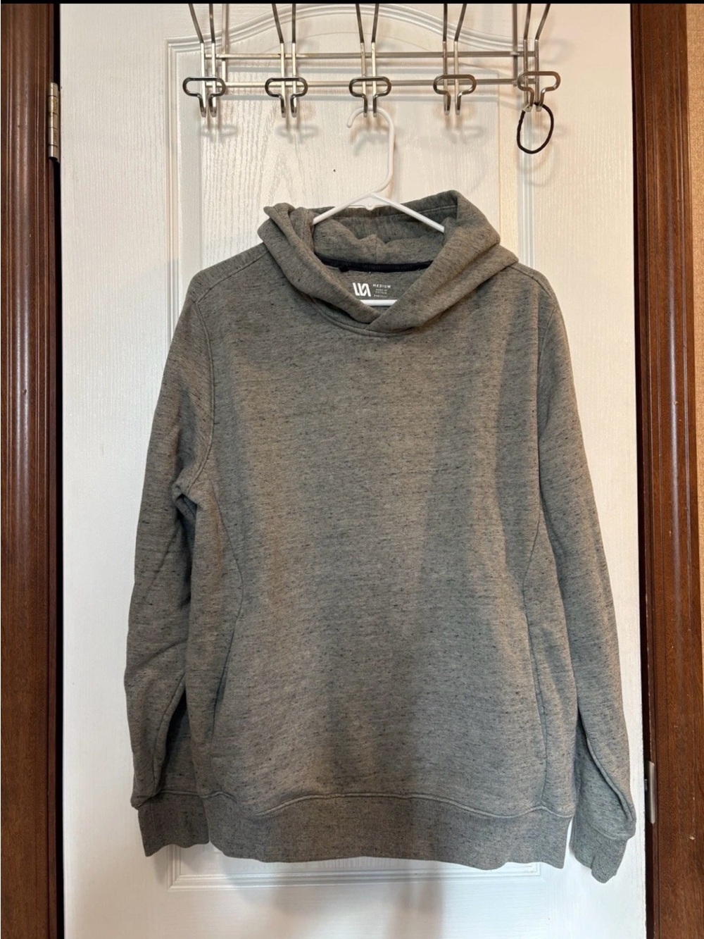 VRST Men's Gray Crewneck Hoodie Pullover
